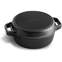 Cacerola de hierro fundido redonda con tapa - 26 cm- 3-5 l
